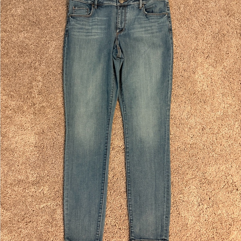 LOFT Classic Blue Skinny Jeans - Curvy